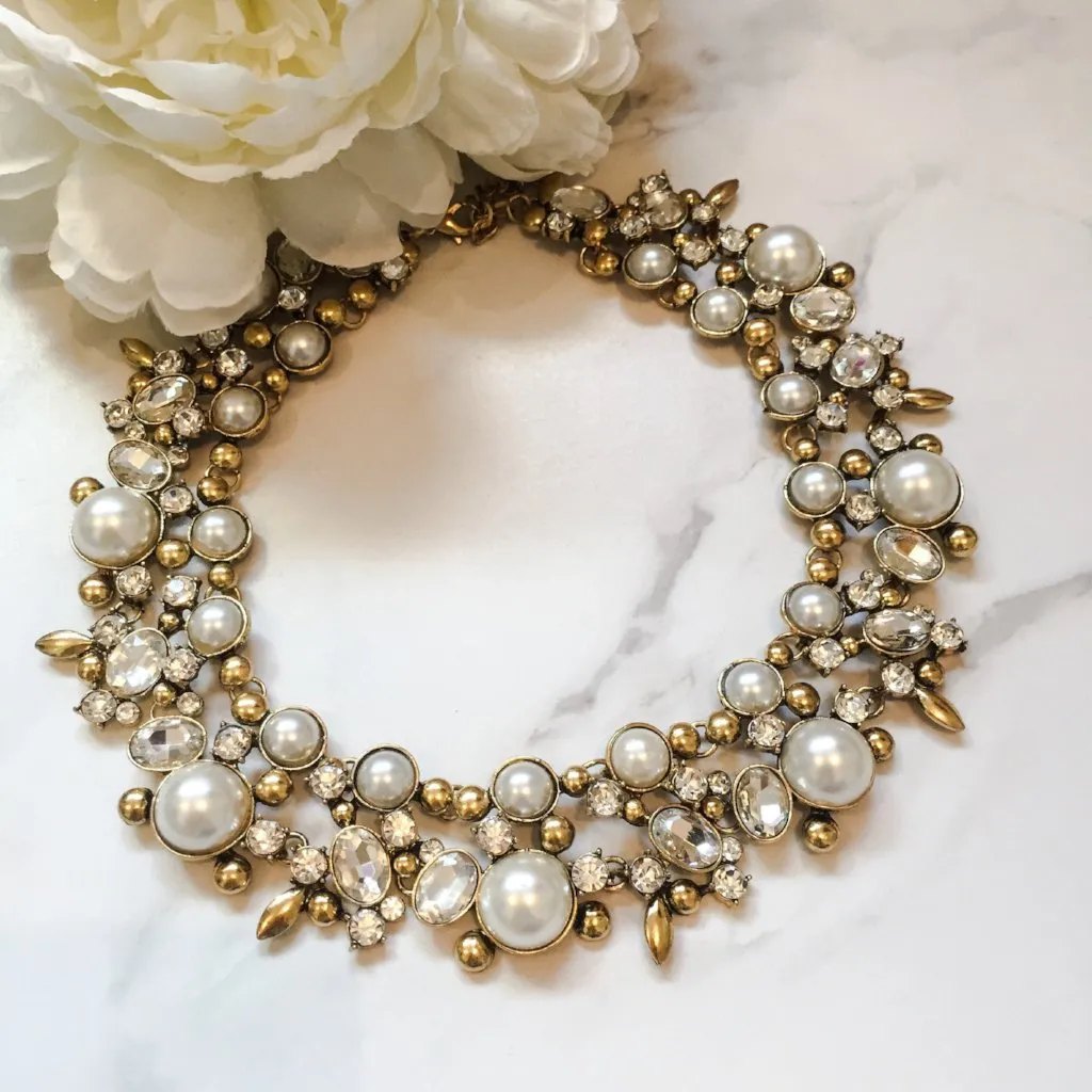 PARISA Pearl Statement Necklace