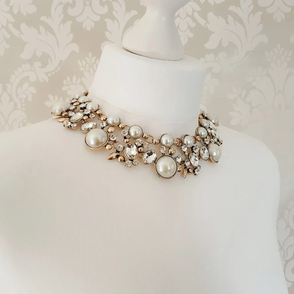 PARISA Pearl Statement Necklace