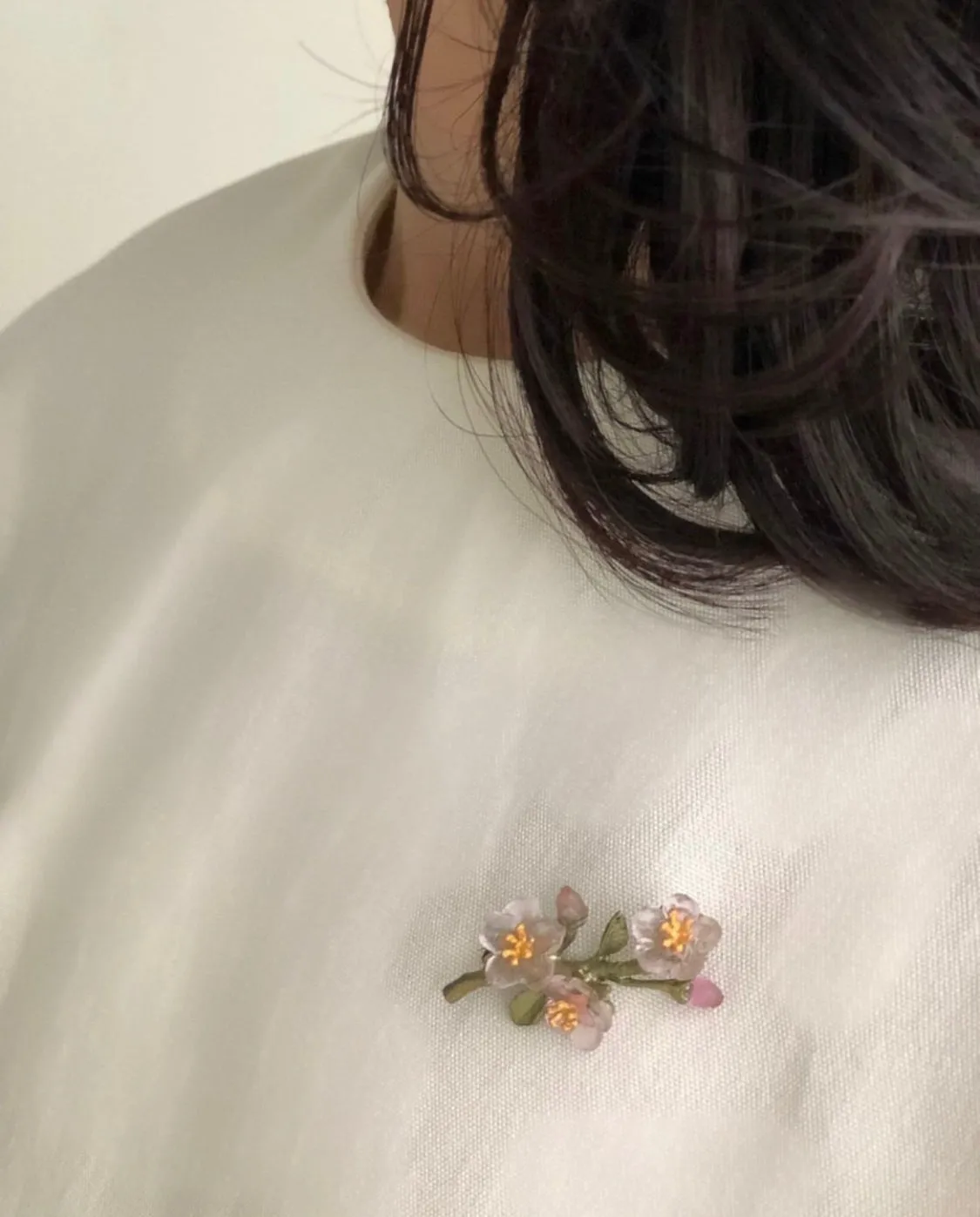 Peach Blossom Brooch - Dainty