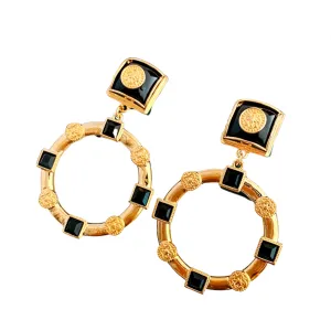 Pre Order:  Retro Geometric Drop Earrings