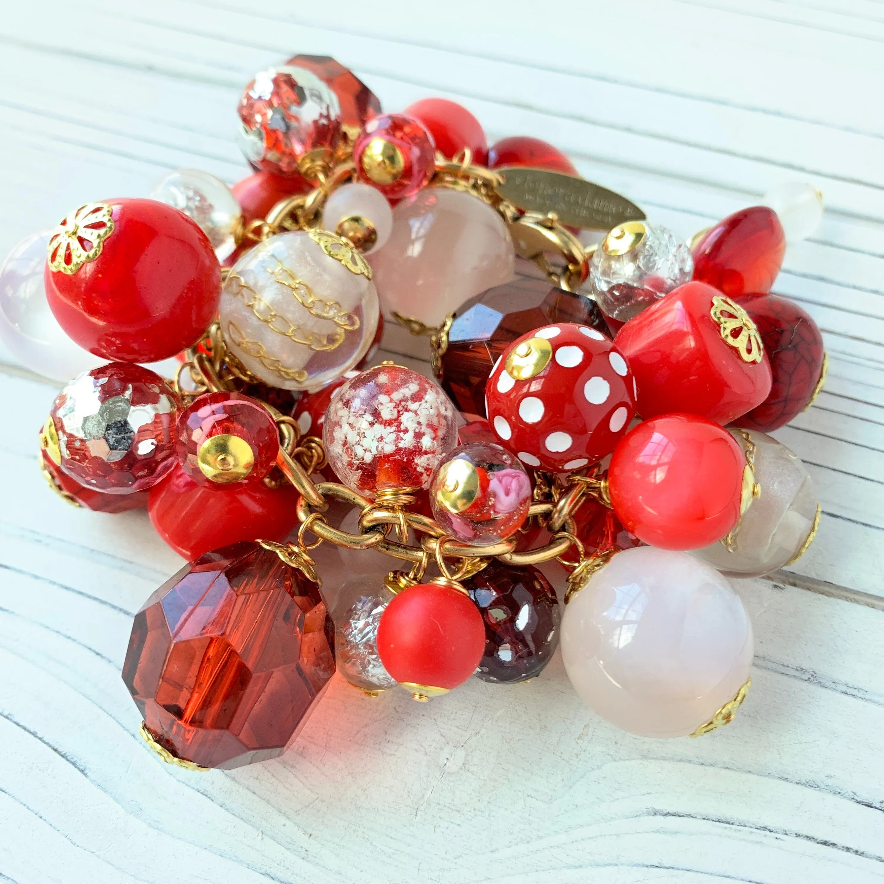 Red Hot Charm Bracelet