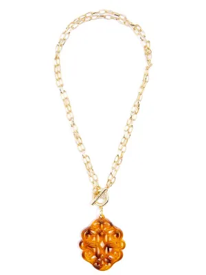 Regal Pendant Necklace - Tort