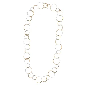 Repeating Circles Gold Necklace