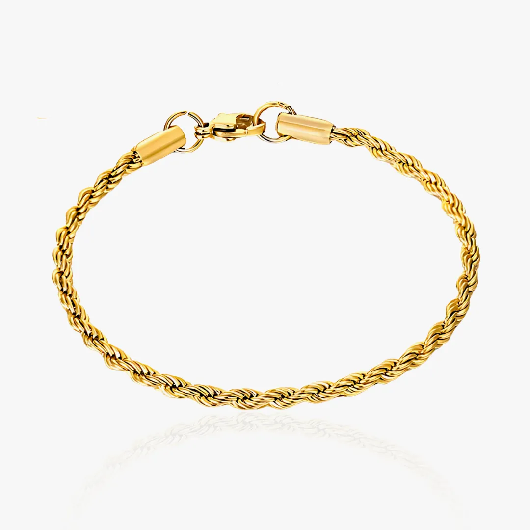 Rope Bracelet (Gold) 3MM