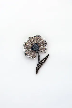 Ruffle Flower Brooch