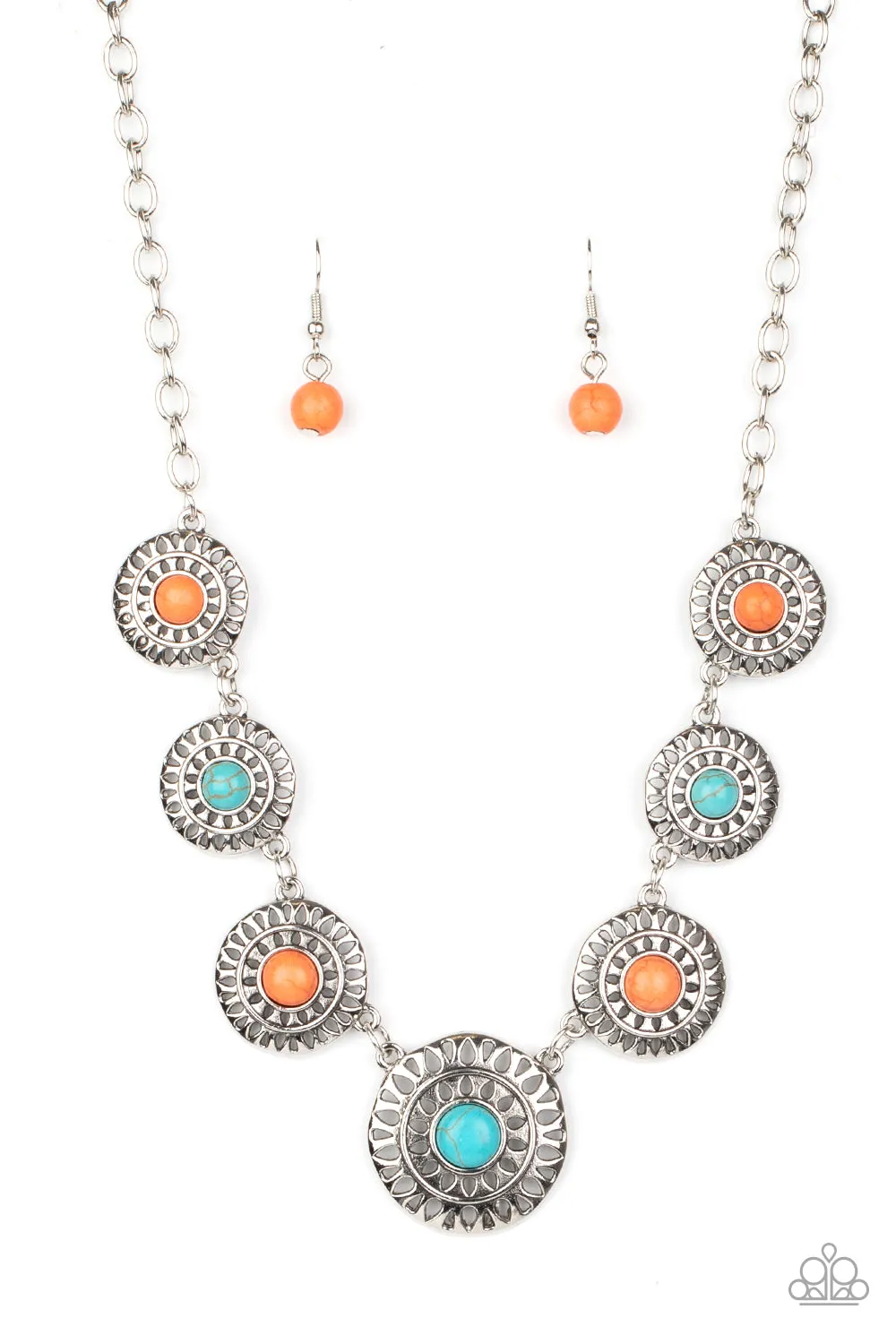 Sahara Solar Power - Multi Paparazzi Necklace