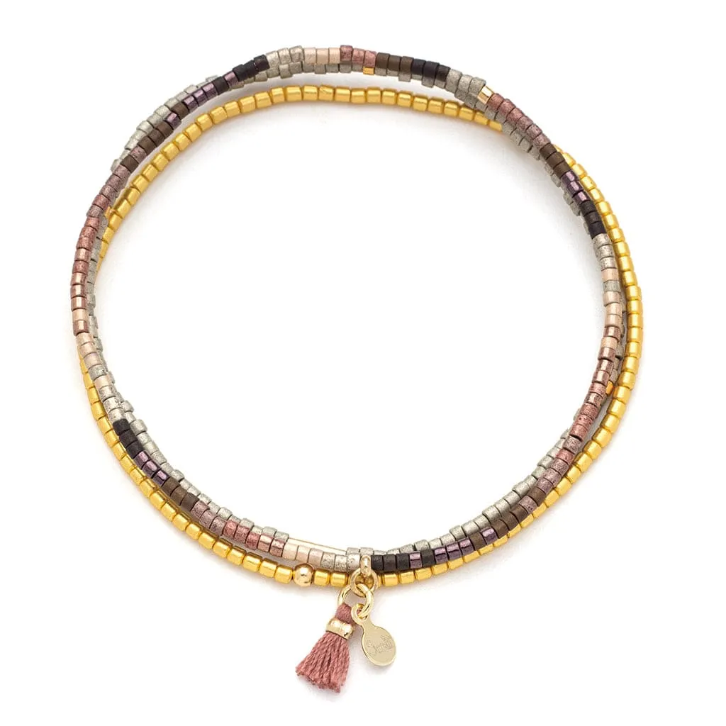 Scout Chromacolor Miyuki Bracelet Trio - Bronze Multi/Gold