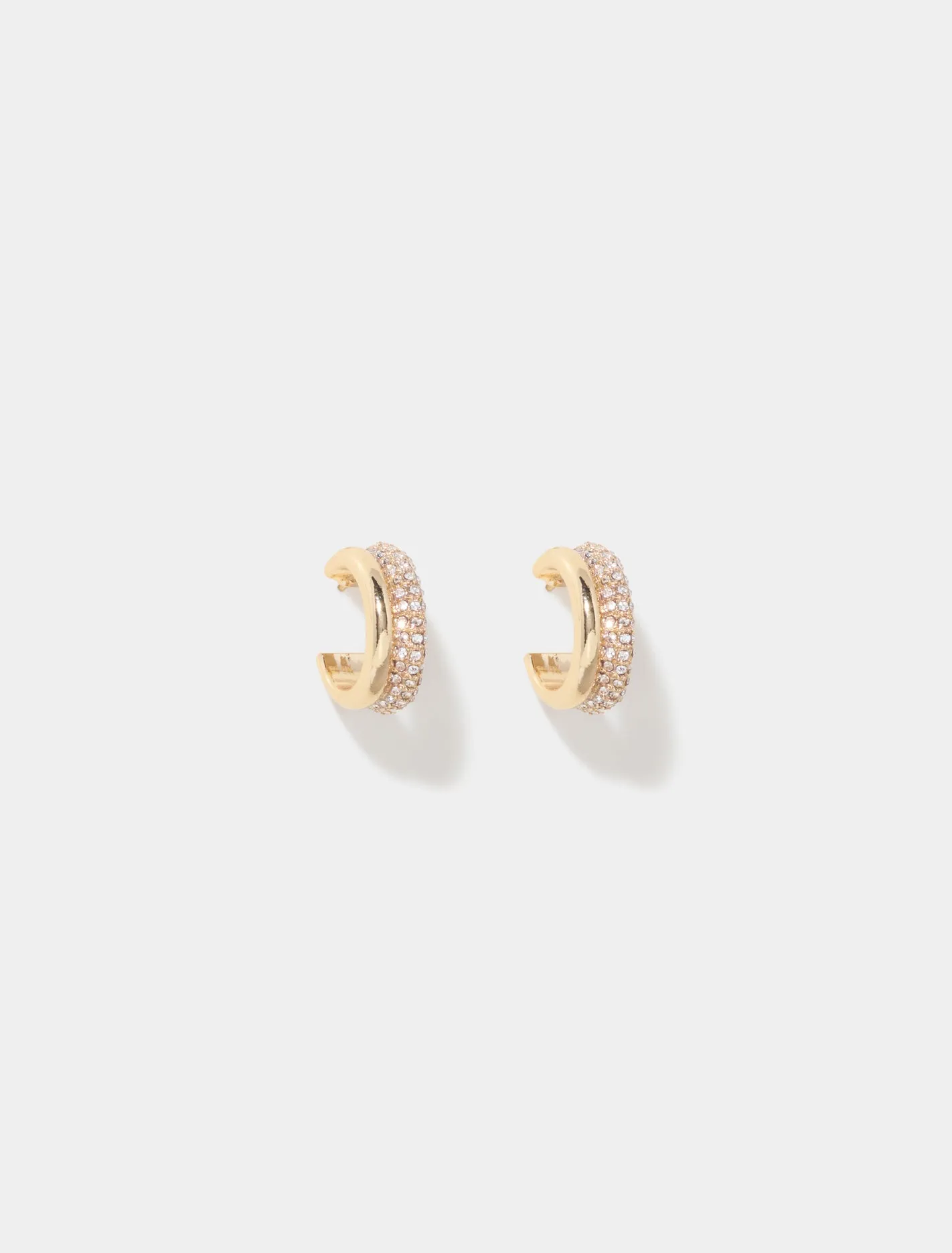 Sia Small Stone Hoop Earrings