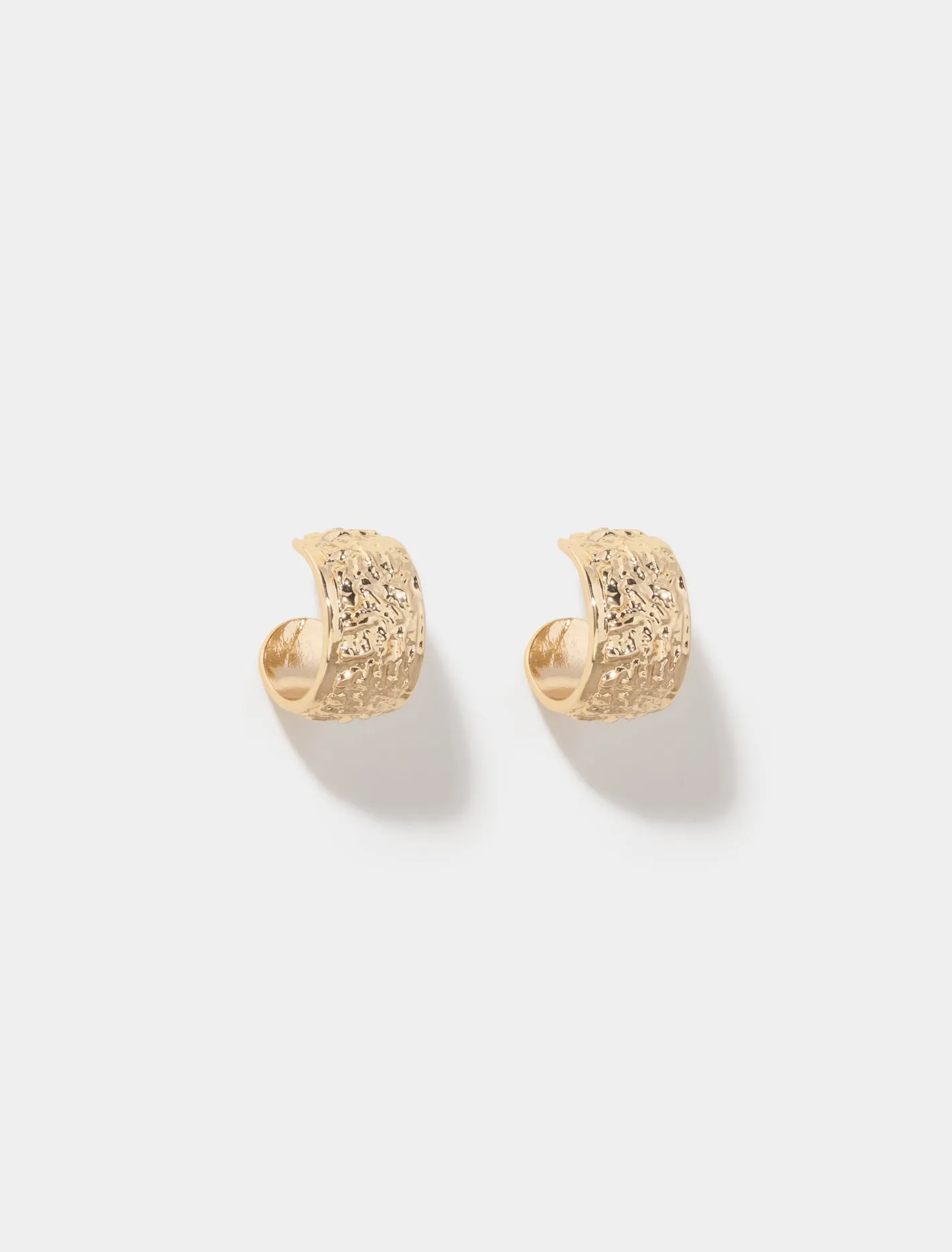 Signature Starling Texture Hoop Earrings