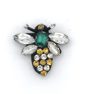 Sixton Queen Bee Pin In Green