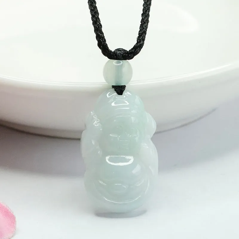 Small Jade God of Wealth Pendant from Fortune's Favor Collection