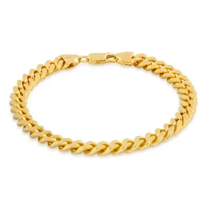 Solid Gold 3mm Miami Cuban Link Bracelet