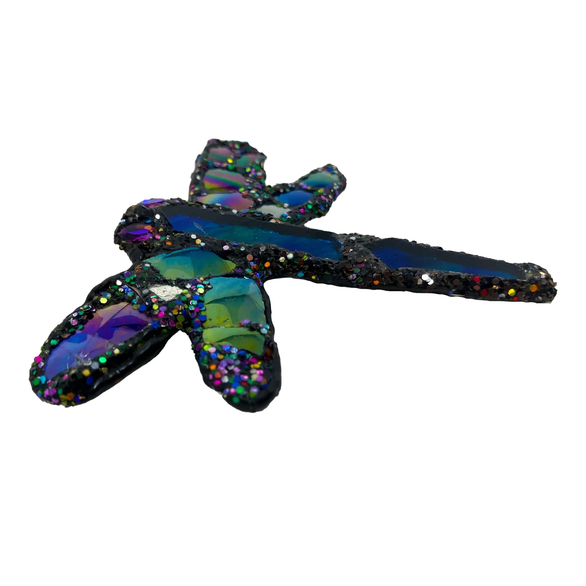 SUMMER POLLINATOR - DARK TURQUOISE DRAGONFLY BROOCH, 2023