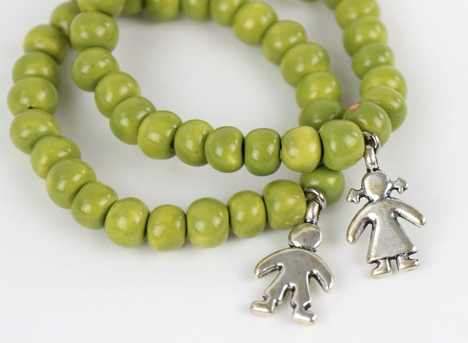 SwaziMUD™ Green Charm Bracelet