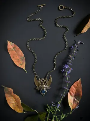 The Wing Counsel Crescent Bee Necklace