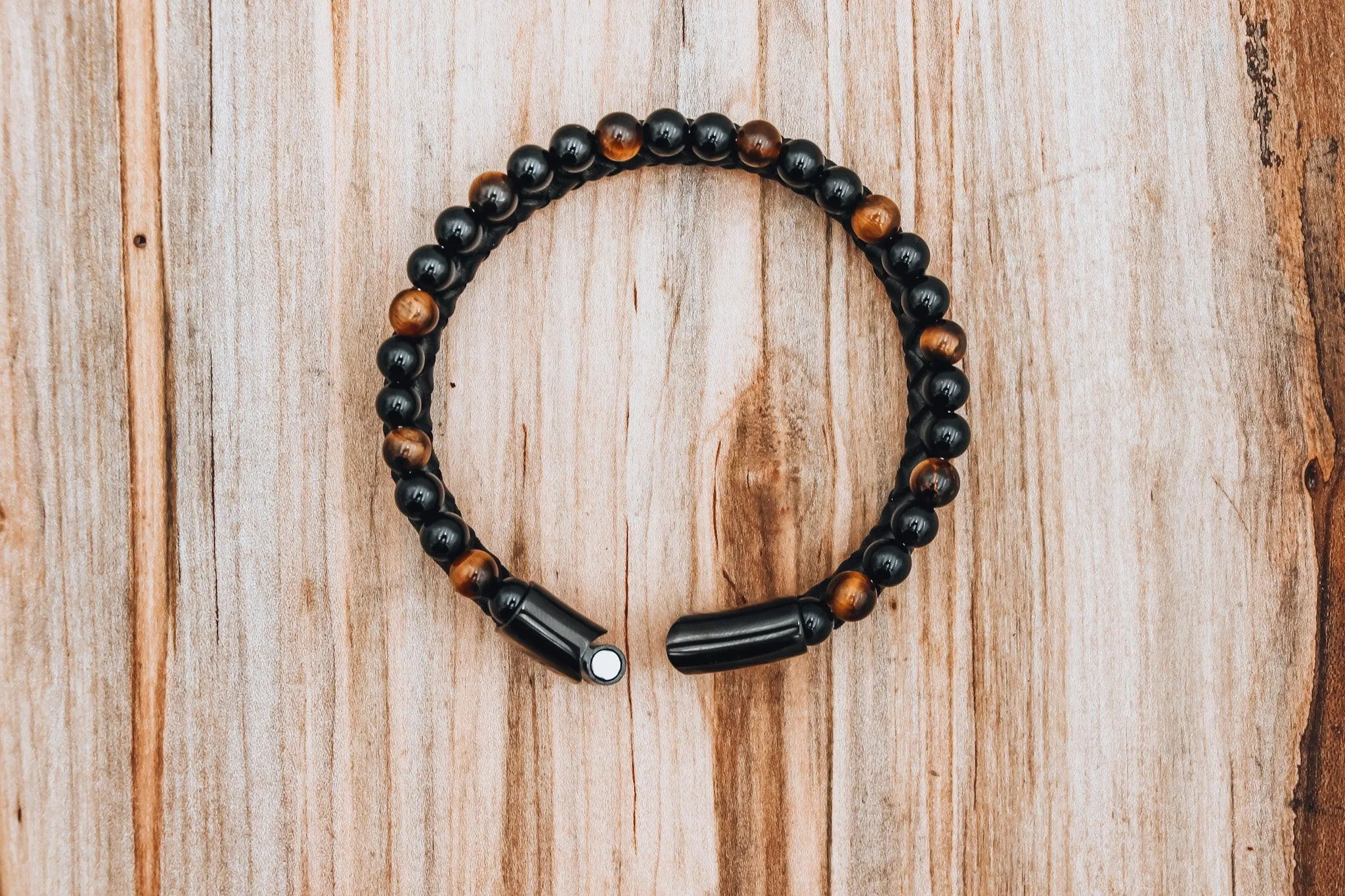 Tiger's Eye Leather Bracelet – Boost Your Strength and Mental Clarity