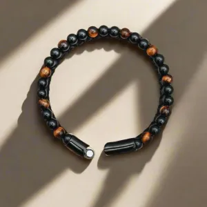 Tiger's Eye Leather Bracelet – Boost Your Strength and Mental Clarity