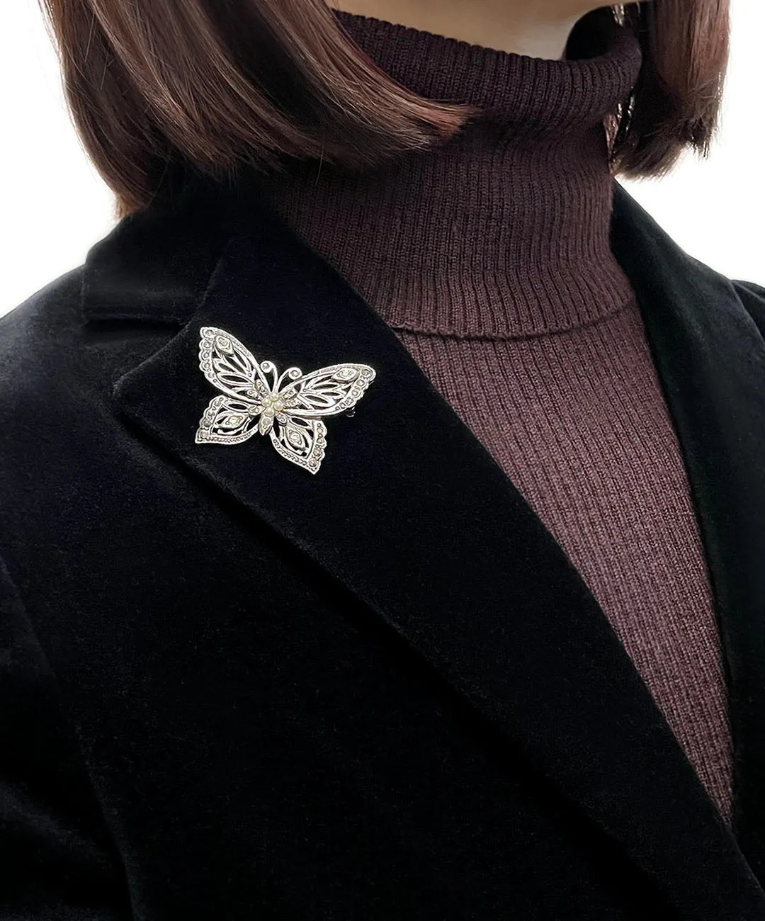 【USA輸入】ヴィンテージ AVON バタフライ ブローチ/Vintage AVON Butterfly Brooch