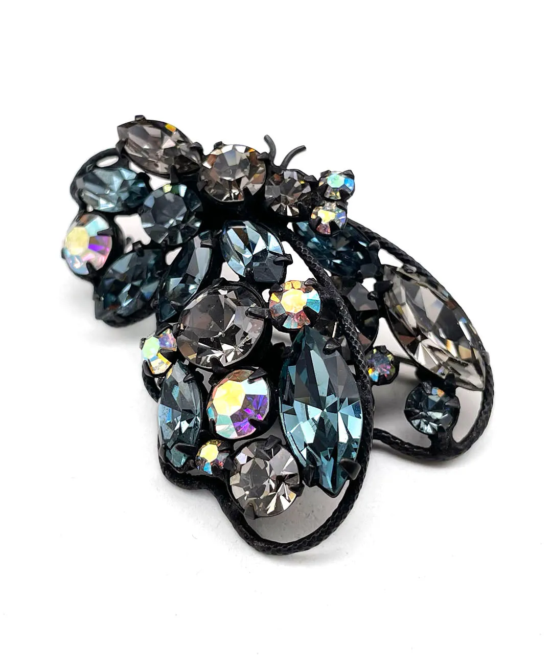 【USA輸入】ヴィンテージ REGENCY バタフライ ビジュー ブローチ/Vintage REGENCY Butterfly Bijou Brooch