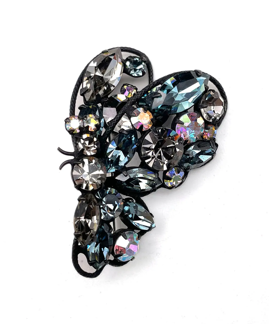 【USA輸入】ヴィンテージ REGENCY バタフライ ビジュー ブローチ/Vintage REGENCY Butterfly Bijou Brooch