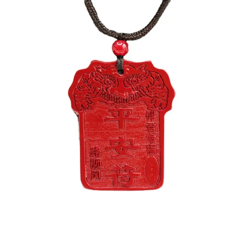 Vermilion Sand Protective Talisman Pendant with Purple Gold Sand and Antique Charm