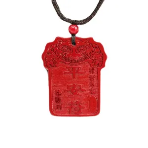 Vermilion Sand Protective Talisman Pendant with Purple Gold Sand and Antique Charm