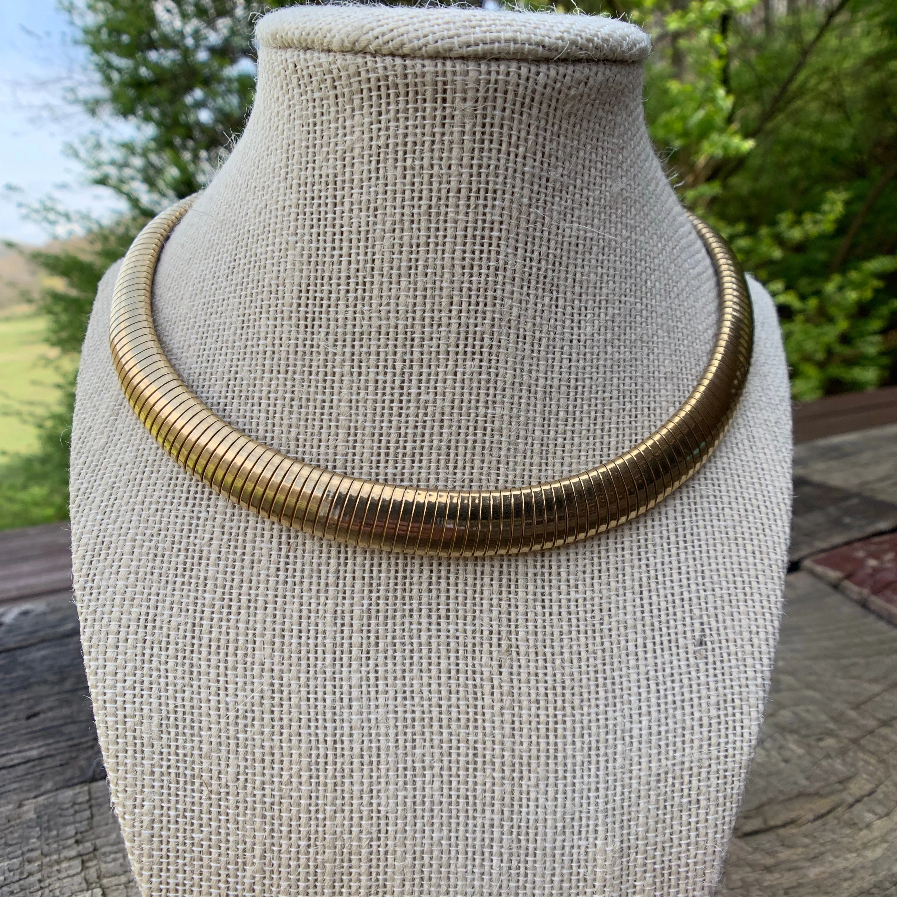 Vintage Gold Statement Necklace