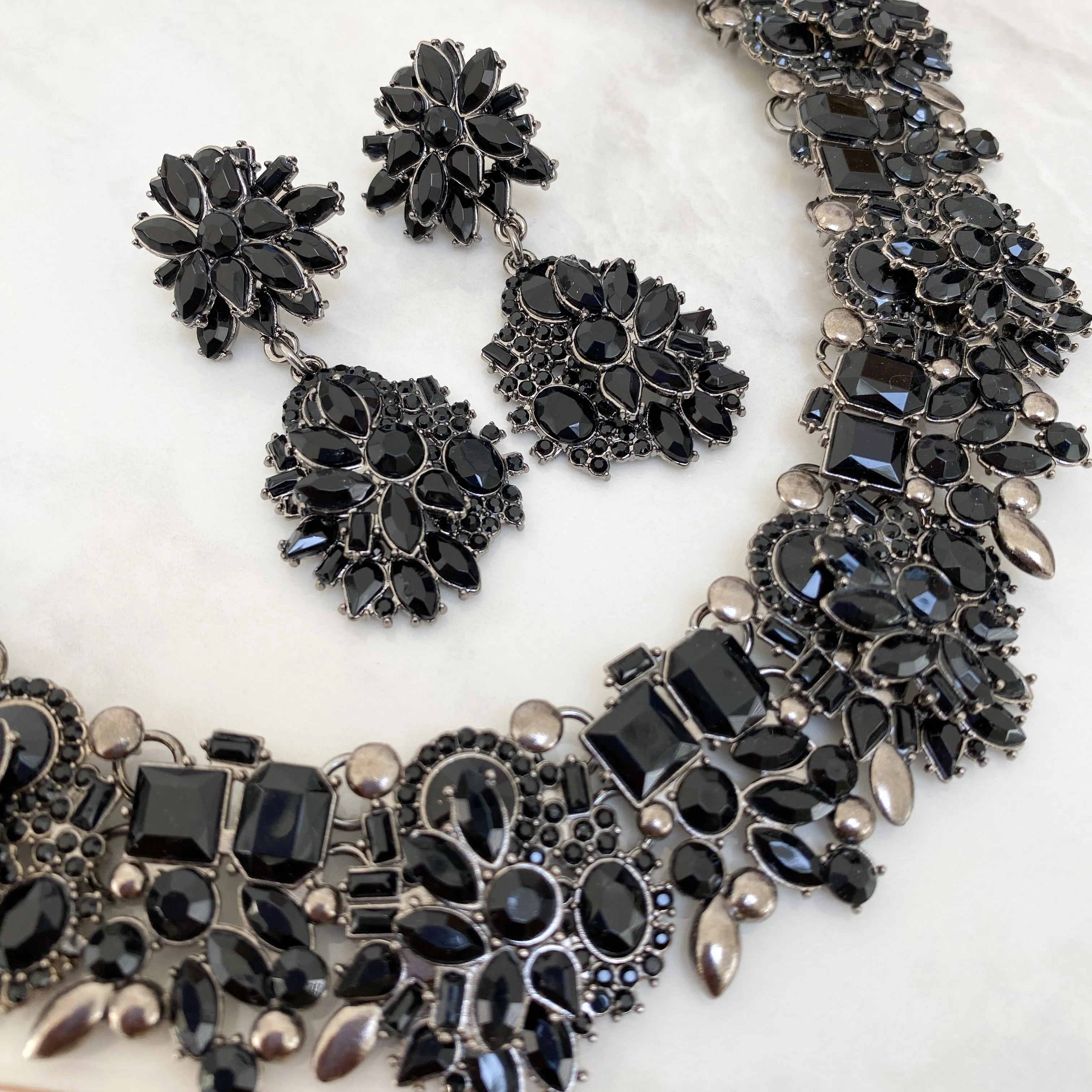 ZIA Black Statement Necklace