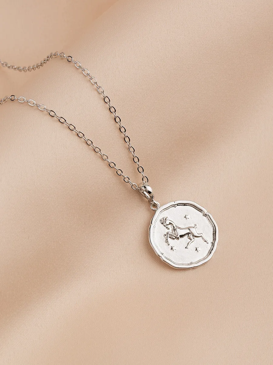 Zodiac Coin Pendant